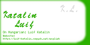 katalin luif business card